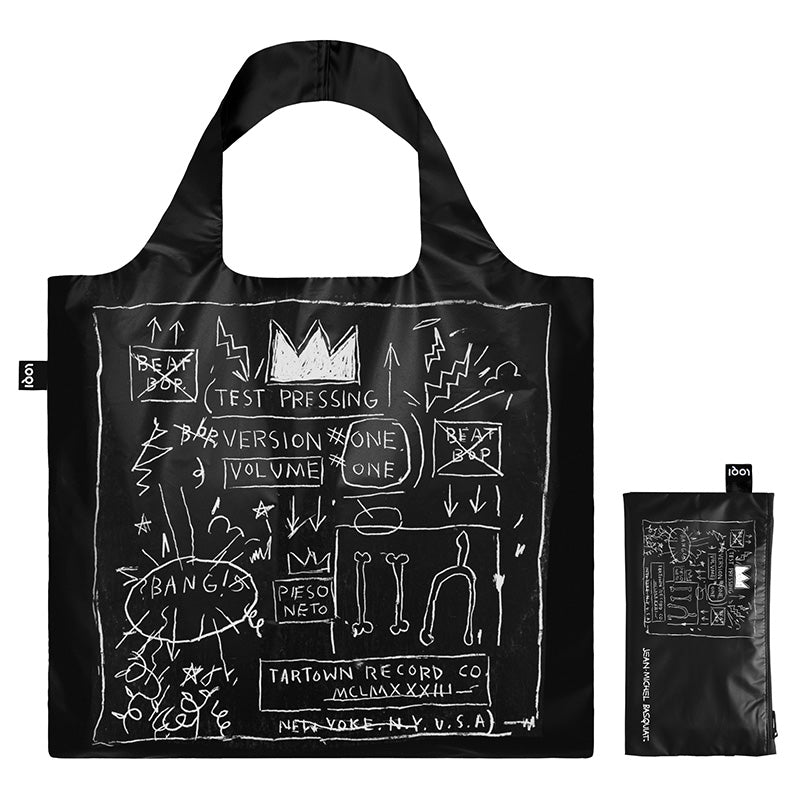 MUSEUM Collection/ JEAN-MICHEL BASQUIAT / Crown Black Metallic Bag /JB.MB.CR