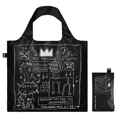 MUSEUM Collection/ JEAN-MICHEL BASQUIAT / Crown Black Metallic Bag /JB.MB.CR
