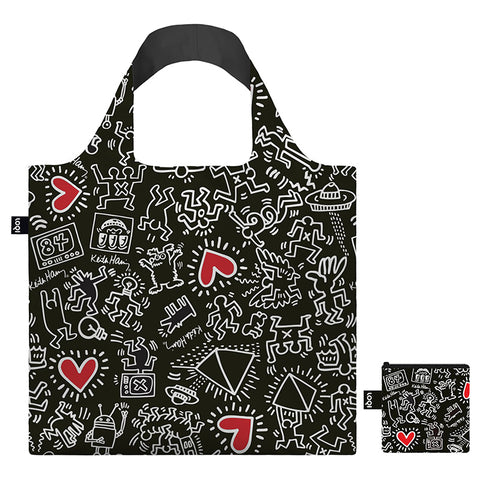 MUSEUM Collection /KEITH HARING/Black Pattern Recycled Bag/KH.BP