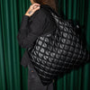 METALLIC Collection/ PUFFY / Metallic Black Medium Bag /MM.PB.M METALLIC Collection/ PUFFY / Metallic Black Medium Bag /MM.PB.M