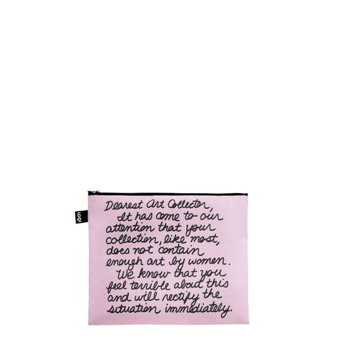 MUSEUM Collection/GUERRILLA GIRLS/Dearest Art Collector,The Advantage Of Being A Woman Artist/Zip Pockets Recycled/ZP.GG