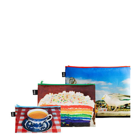 MUSEUM Collection/MARTIN PARR/Seagulls Eating Chips,Real Food,England/Zip Pockets Recycled/ZP.MP