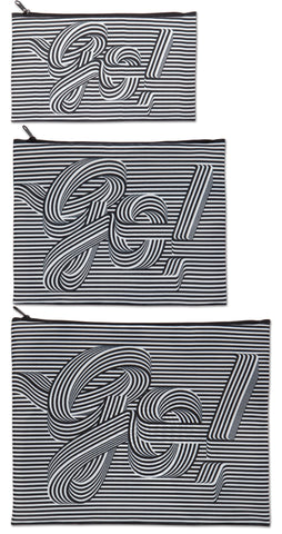 ARTISTS Collection<br>Zip Pockets<br>TYPE/GoGoGo<br>© Sagmeister & Walsh<br>ZP.TY.GO