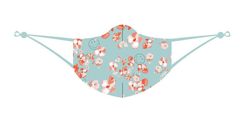 Fashion Mask<br>SMILEY Blossom Blue Mask<br>MA.SM.BB3