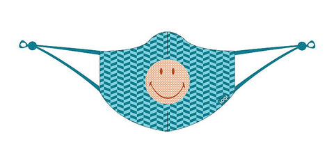 Fashion Mask/SMILEY Geometric Blue Mask/MA.SM.GB3
