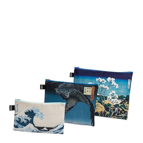 MUSEUM Collection<br>Zip Pockets Recycled<br>HOKUSAI & HIROSHIGE<br>ZP.MU.HR