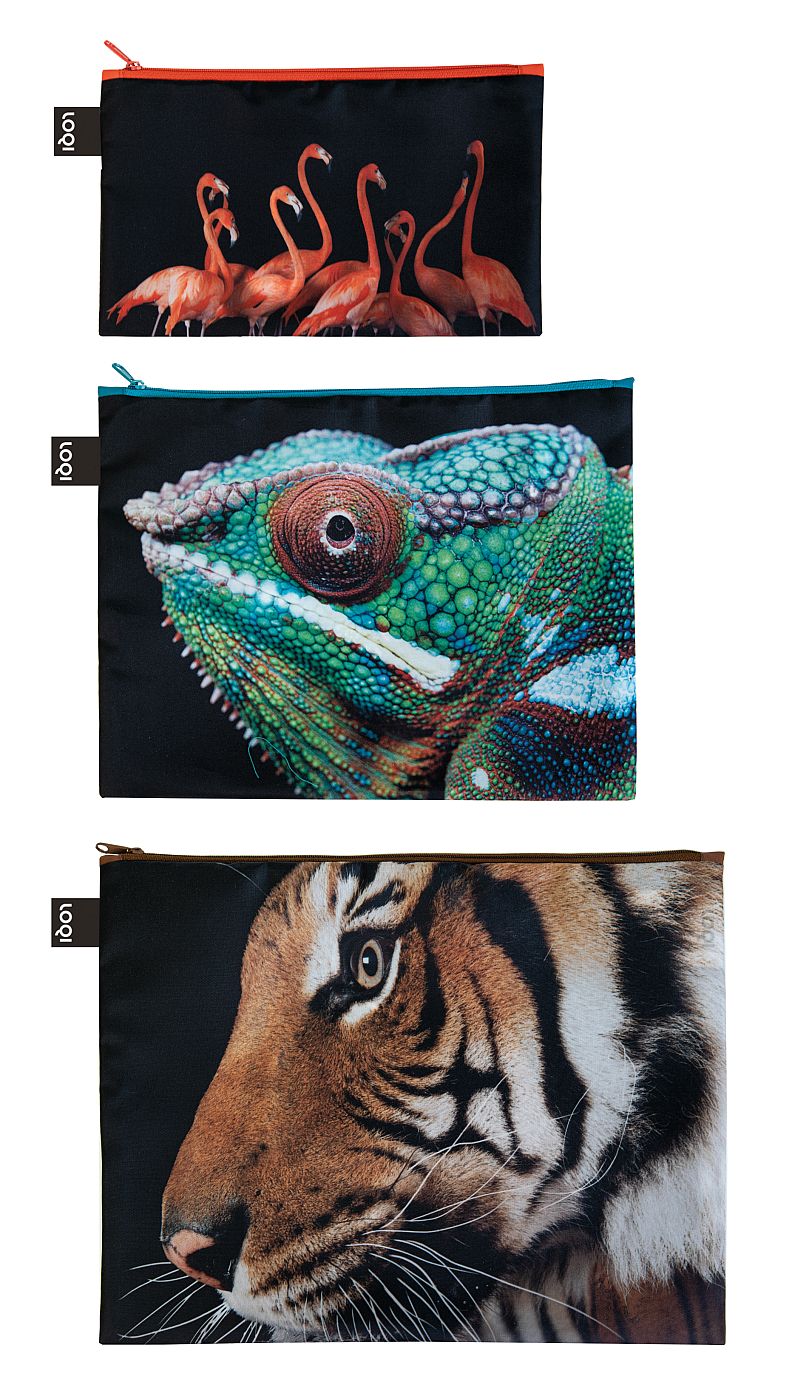 NATIONAL GEOGRAPHIC/Zip Pockets/Tiger,Chameleon,Flamingo/PHOTO ARK ™ and © Joel Sartore, © 2020 National Geographic Partners, LLC./ZP.NG.TF