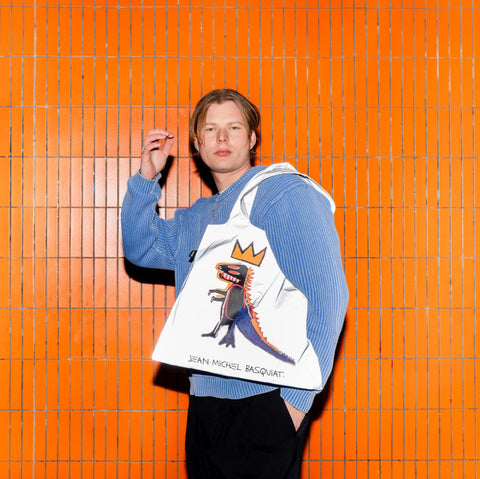 MUSEUM Collection/ JEAN-MICHEL BASQUIAT / Pez Dispenser  Reflective  Bag  /JB.RE.PD