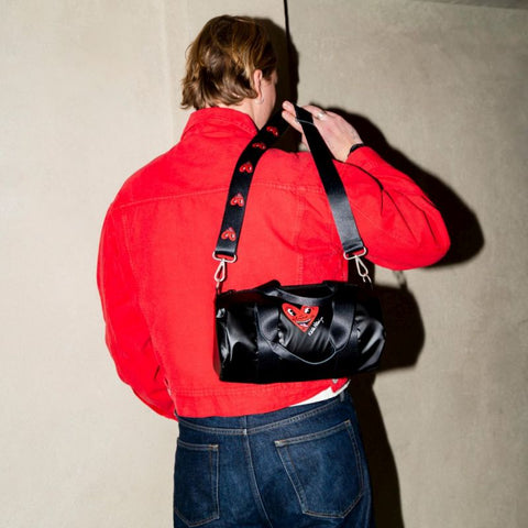 MUSEUM Collection/  METALLIC MINI WEEKENDER /KEITH HARING /Black Heart Face /WE.KH.HM