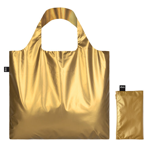 METALLIC Collection/ Metallic Gold Bag with Mini Zip Pouch /MM.GO.Z