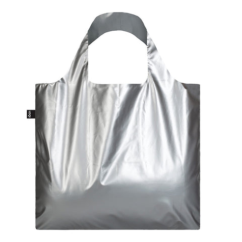 METALLIC Collection/ Metallic Silver Bag with Mini Zip Pouch /MM.SI.Z