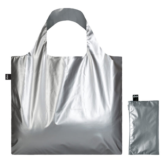 METALLIC Collection/ Metallic Silver Bag with Mini Zip Pouch /MM.SI.Z