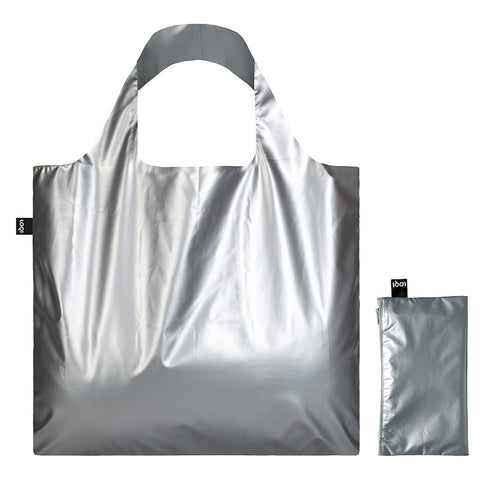 METALLIC Collection/ Metallic Silver Bag with Mini Zip Pouch /MM.SI.Z