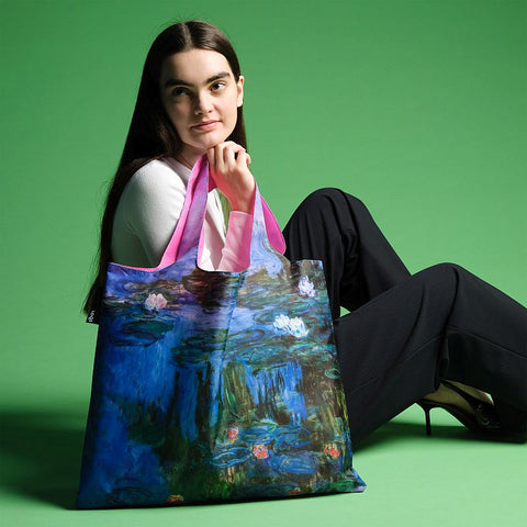 MUSEUM  Collection/CLAUDE MONET /Water Lilies Neon Pink Recycled Bag/MO.WL.P