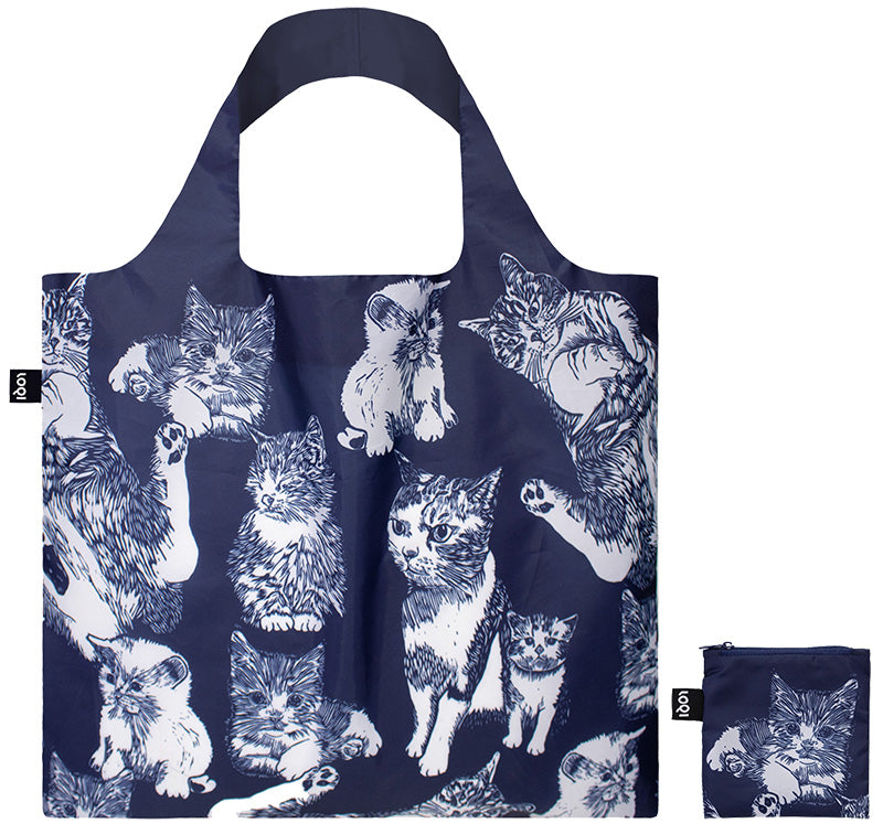 ARTISTS  Collection/RED POPPY BEE /Cats  Recycled Bag/RP.CA
