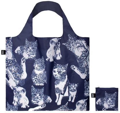 ARTISTS  Collection/RED POPPY BEE /Cats  Recycled Bag/RP.CA