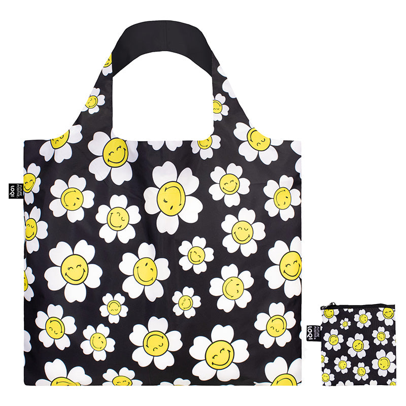 SMILEY  Collection /JP Flower /Black   Recycled Bag/SM.FBJ