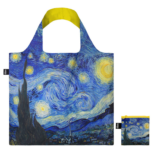 MUSEUM  Collection /VINCENT VAN GOGH/Starry Night Neon Yellow   Recycled Bag/VG.SN.Y