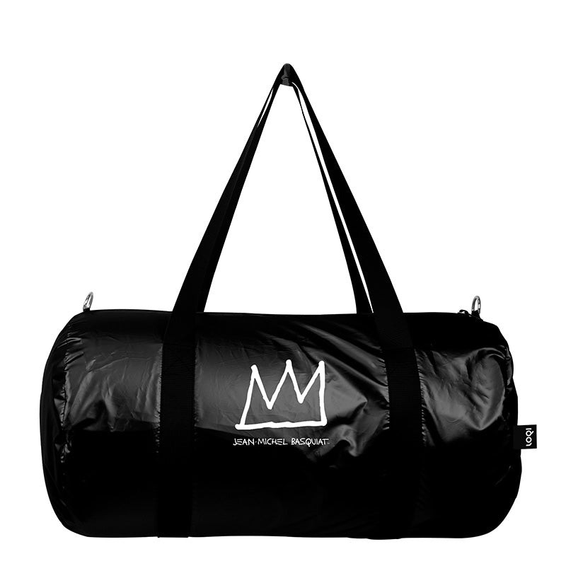 Museum Collection/ JEAN-MICHEL BASQUIAT/Crown Black Metallic Weekender /WE.JB.CR