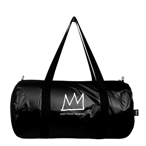 Museum Collection/ JEAN-MICHEL BASQUIAT/Crown Black Metallic Weekender /WE.JB.CR