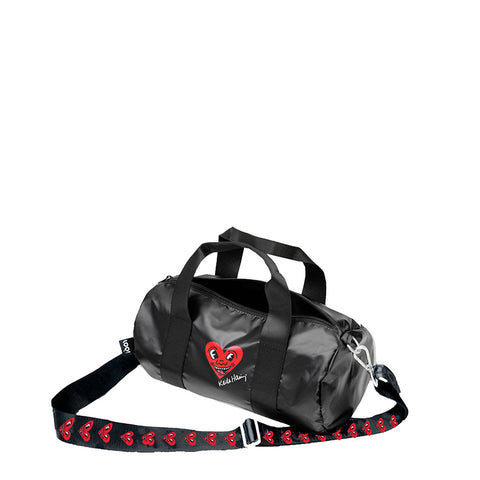 MUSEUM Collection/  METALLIC MINI WEEKENDER /KEITH HARING /Black Heart Face /WE.KH.HM