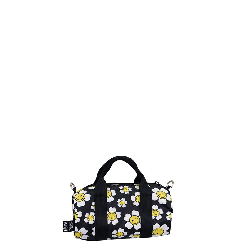 SMILEY Collection/  SMALL WEEKENDER /JP Flowers/Black/WE.SM.FSJ