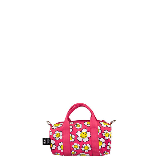 SMILEY Collection/  SMALL WEEKENDER /JP Flowers/Raspberry/WE.SM.FSRJ