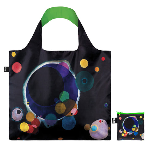 MUSEUM  Collection /WASSILY KANDINSKY/Several Circles   Neon Green   Recycled Bag/WK.SC.G