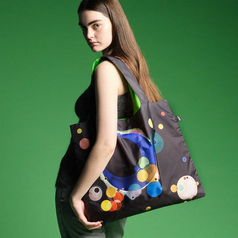 MUSEUM  Collection /WASSILY KANDINSKY/Several Circles   Neon Green   Recycled Bag/WK.SC.G