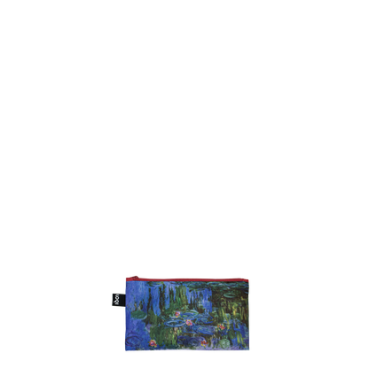MUSEUM  Collection /CLAUDE MONET /Water Lilies,Wild Poppies,Japanese Footbridge   Recycled Zip Pockets/ZP.MO
