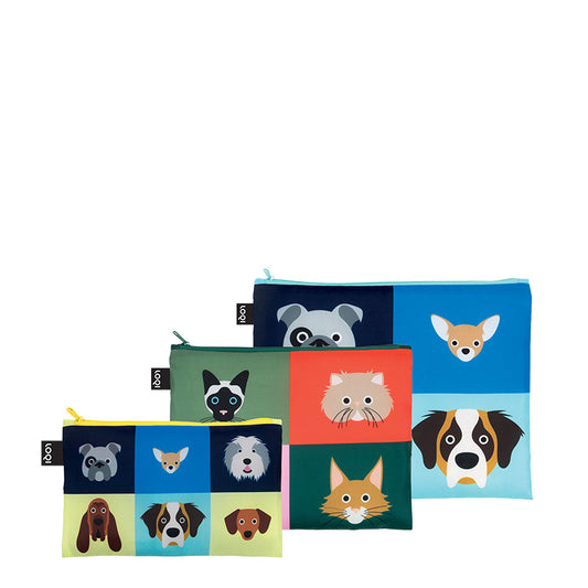 ARTIST Collection/Zip Pockets Recycled/STEPHAN CHEETHAM / Dogs & Cats/ZP.SC.CR