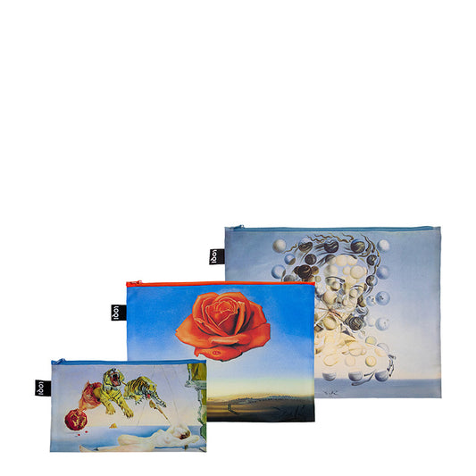 MUSEUM Collection/SALVADOR DALI/FLIGHT OF A BEE,MEDITATIVE ROSE,SPHERES  Zip Pockets Recycled/  ZP.SD