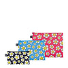 SMILEY  Collection /JP Flowers   Recycled Zip Pockets/ZP.SM.FLJ