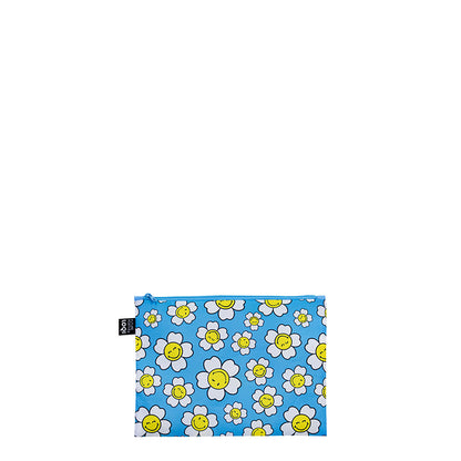 SMILEY  Collection /JP Flowers   Recycled Zip Pockets/ZP.SM.FLJ