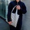 METALLIC Collection/ PUFFY / Metallic Silver Medium Bag  /MM.PS.M