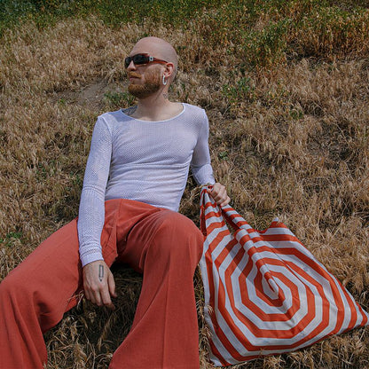 MUSEUM  Collection/LOUISE BOURGEOIS /Spirals Red  Recycled Bag/LB.SR