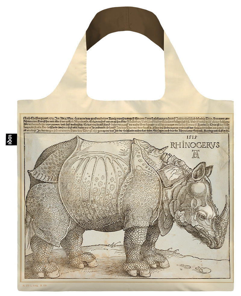 MUSEUM Collection - ALBRECHT DURER - Rhinoceros Recycled Bag - AD.RH - LOQI  Japan