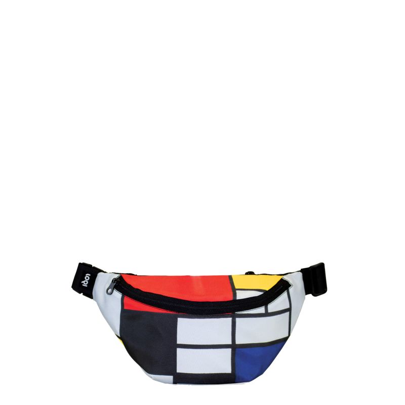 LOQI Museum Sac Piet Mondrian Composition Red Yellow Blue - Sac De Plage Réutilisable