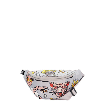 ARTIST  Collection/SNASK /Tiger Snake Beer Grey/ Recycled Bum Bag/BB.SN.TG