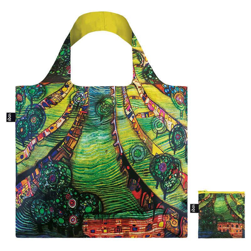 MUSEUM Collection/HUNDERT WASSER /781 Green Town Recycled Bag/FH