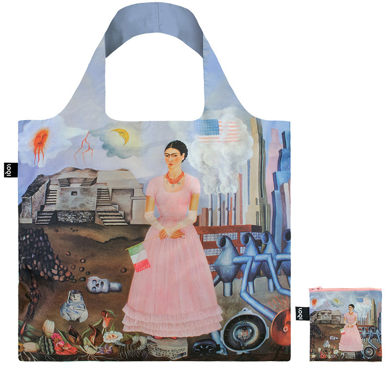 MUSEUM  Collection/FRIDA KAHLO /Self-Portrait on the Borderline between Mexico and the United States   Recycled Bag/FK.SF