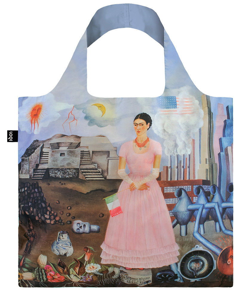 MUSEUM  Collection/FRIDA KAHLO /Self-Portrait on the Borderline between Mexico and the United States   Recycled Bag/FK.SF