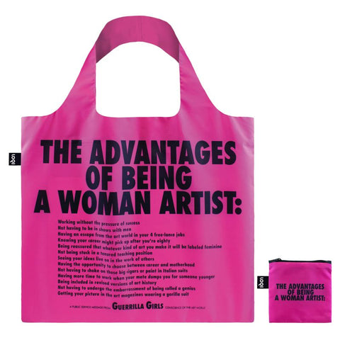 MUSEUM  Collection/GUERRILLA GIRLS /The Advantages Of Being A Woman Artist  Recycled Bag/GG.AW