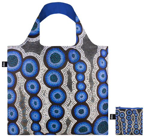 ARTIST  Collection/KIRSTEN NANGALA EGAN /Water Dreaming Blue  Recycled Bag/KE.WD
