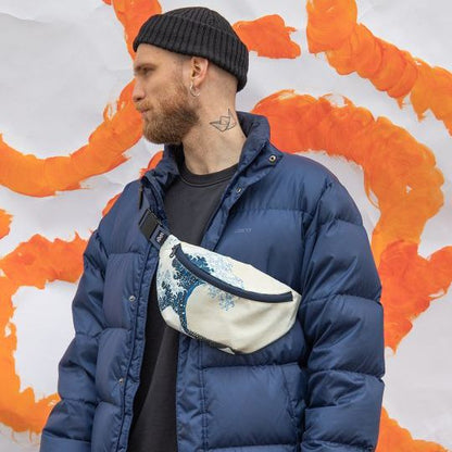 MUSEUM  Collection/KATSUSHIKA HOKUSAI /The Great Wave  Recycled Bum Bag/BB.HO.WA