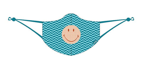 Fashion Mask<br>SMILEY Geometric Blue Mask<br>MA.SM.GB3