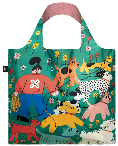 ARTISTS  Collection<br>TESS SMITH-ROBERTS  <br>Dog Walking  Recycled Bag<br>TS.DW.R