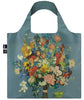 MUSEUM  Collection<br>VINCENT VAN GOGH  <br>VGM 50th Anniversary Bouquet/Flower Pattern,Blue Canvas Recycled Bag<br>VGM.AB