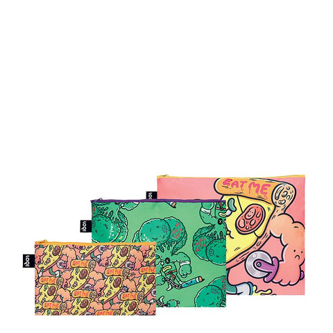 ARTISTS Collection/Zip Pockets Recycled/BROSMIND / Slasher the Slice & Eat your Greens/ZP.BR.ES