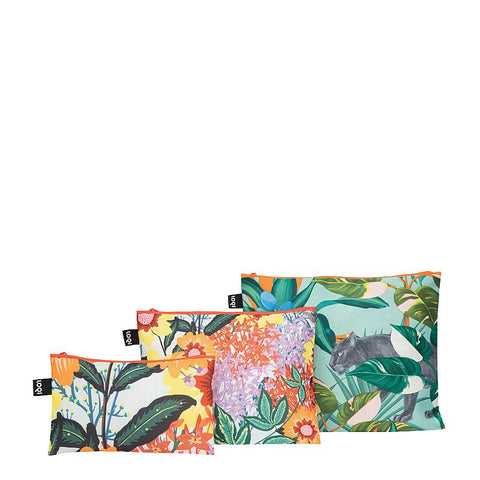 ARTISTS Collection/Zip Pockets Recycled/POMME CHAN/Thai Floral & Wild Forest/ZP.PC.FW